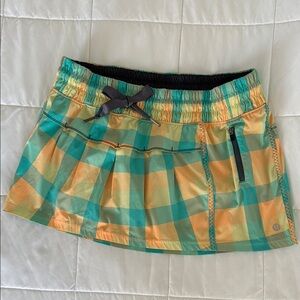 lululemon athletica Multicolor Plaid Skirt